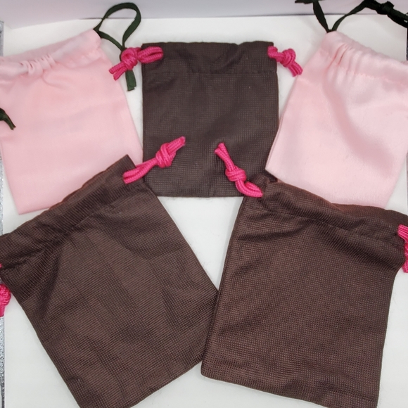 Authentic Kate Spade Jewelry Dust Bag set 5 for Lot Necklaces, Earrings, Watches - Picture 2 of 4